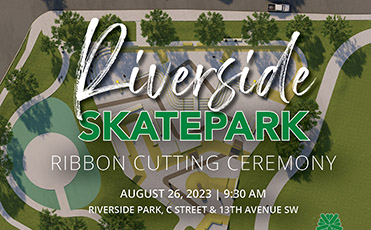 Riverside Skatepark Ribbon Cutting Invitation